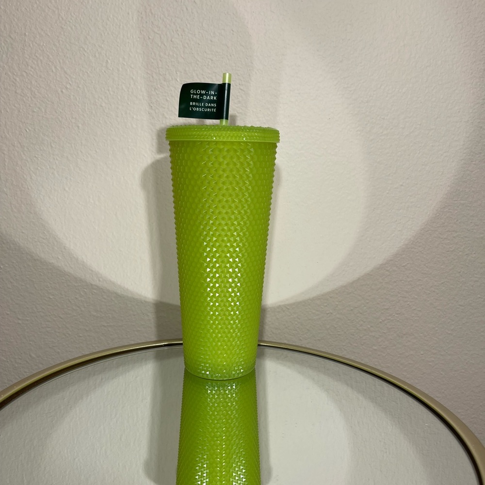 New Starbucks Lemongrass Venti Studded Glow in the Dark Tumbler - Picture 4 of 4